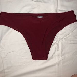 New burgundy aerie bikini bottoms